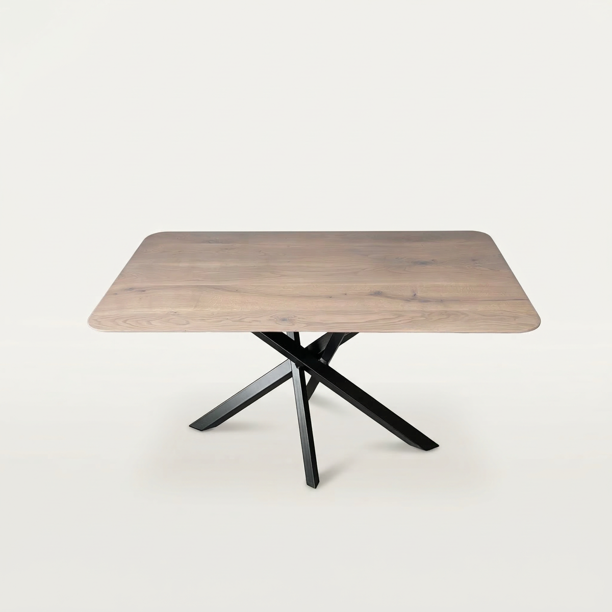 Masa de dining cu blat din stejar X983 143x88cm
